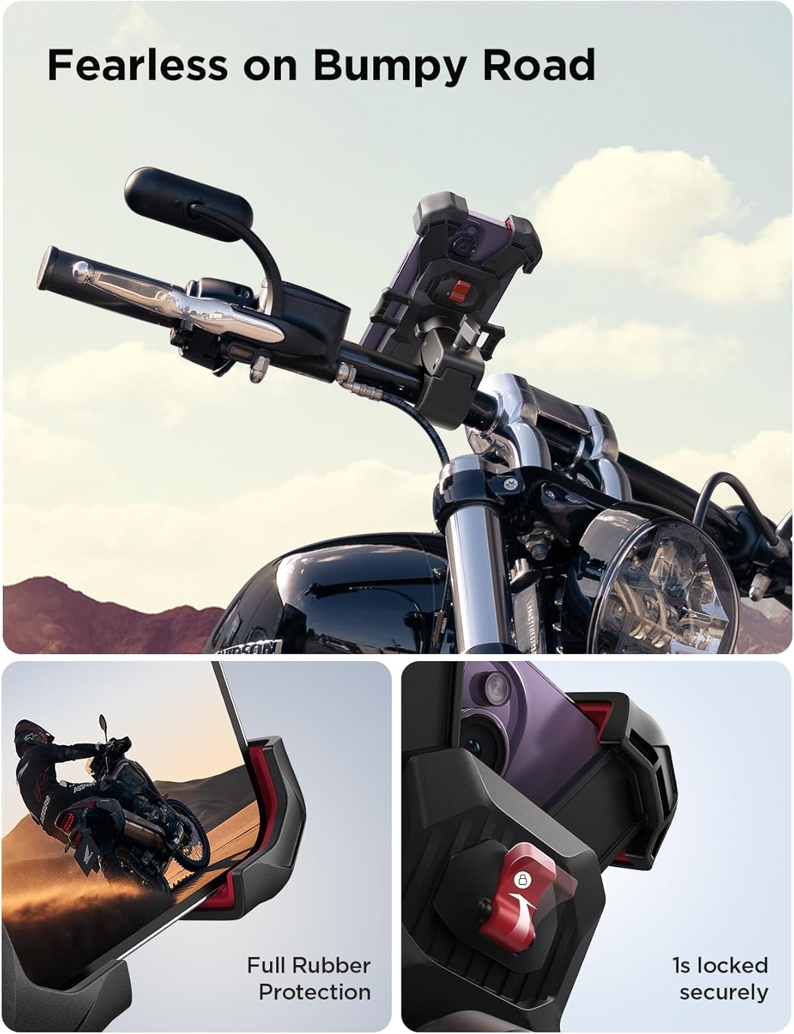 FGP™ AutoLock Motorcycle Phone Mount