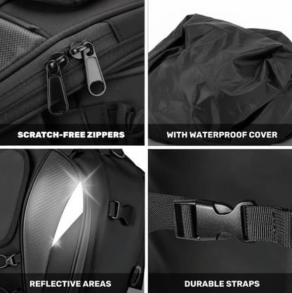FGP™ Universal Expandable Motorcycle Tail Bag/Backpack (25L-38L)