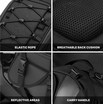 FGP™ Universal Expandable Motorcycle Tail Bag/Backpack (25L-38L)