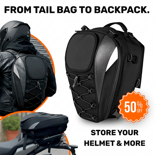 FGP™ Universal Expandable Motorcycle Tail Bag/Backpack (25L-38L)